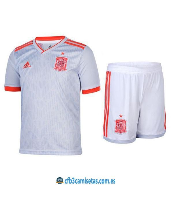 CFB3-Camisetas España 2ª equipacion Mundial 2018 NIÑOS