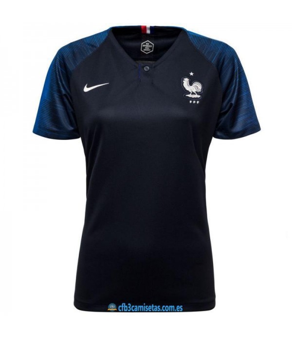 CFB3-Camisetas Francia 1ª Equipación 2018 MUJER