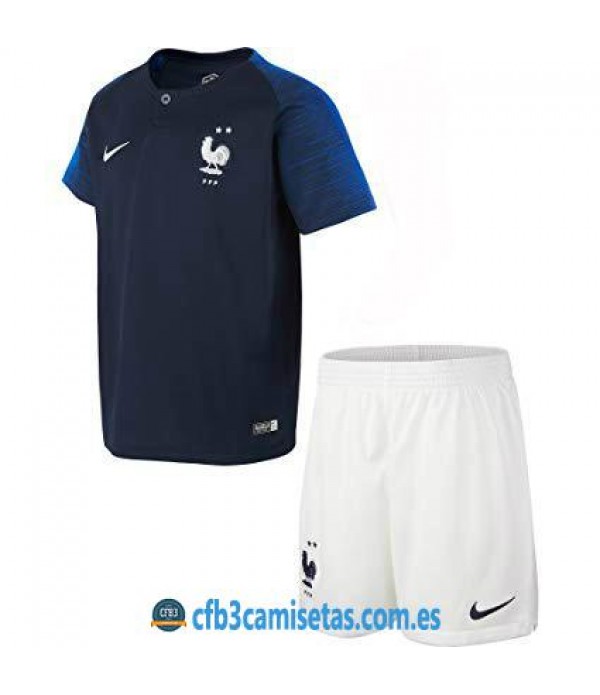 CFB3-Camisetas Francia 1ª equipacion Mundial 2018 NIÑOS 