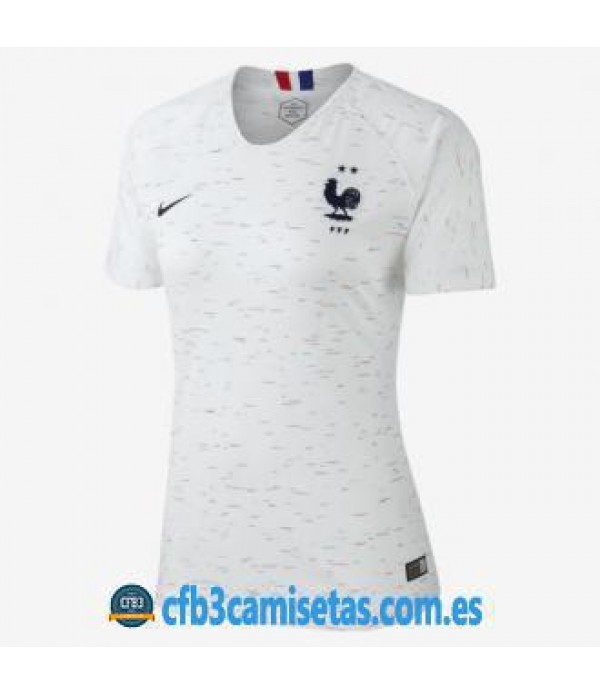 CFB3-Camisetas Francia 2ª Equipación 2018 MUJER