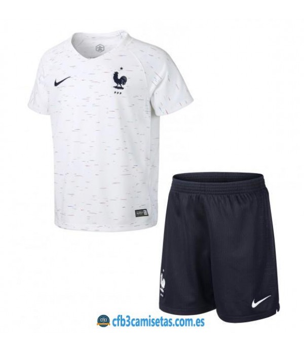 CFB3-Camisetas Francia 2ª equipacion Mundial 2018 NIÑOS