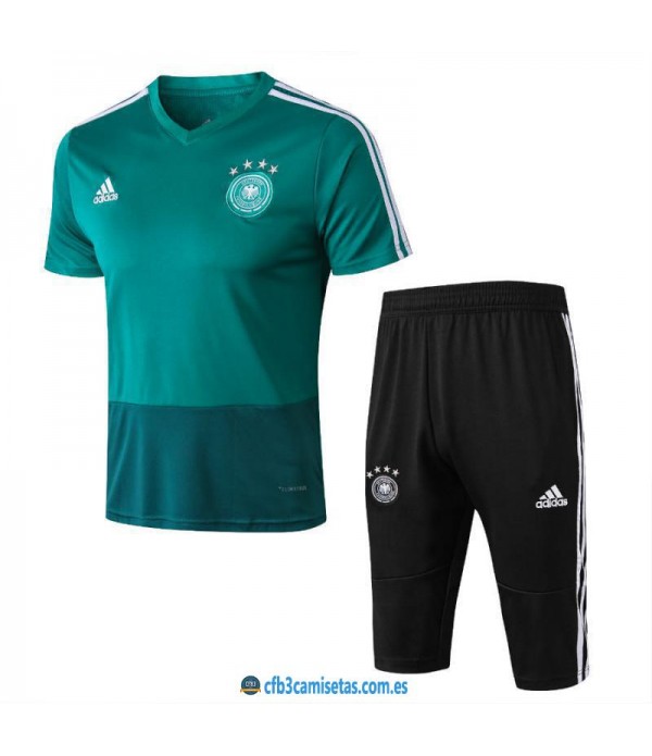 CFB3-Camisetas Kit Entrenamiento Alemania 2018 Verde