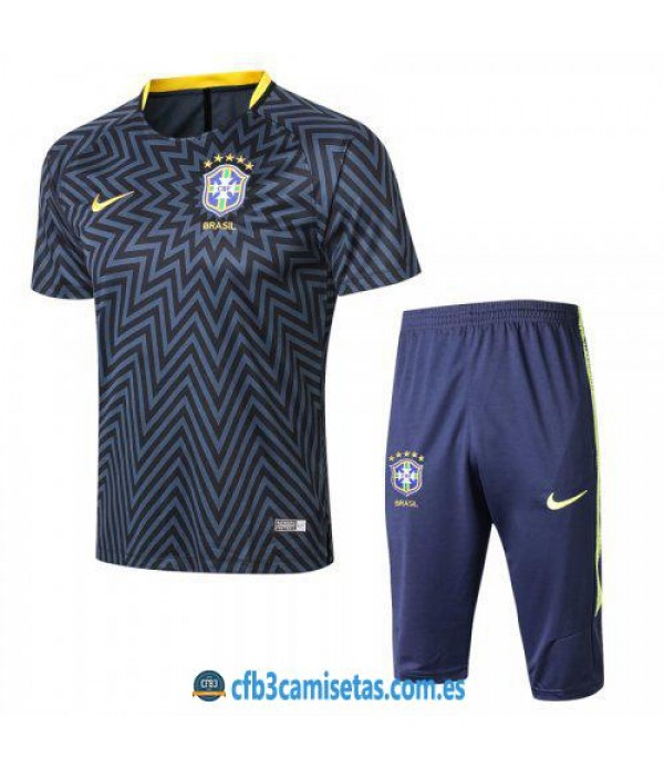 CFB3-Camisetas Kit Entrenamiento Brasil 2018 Estre...