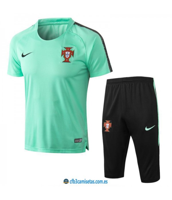 CFB3-Camisetas Kit Entrenamiento Portugal 2018 Ver...