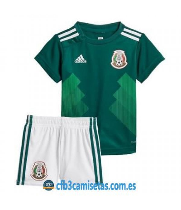 CFB3-Camisetas México 1ª equipacion Mundial 2018 NIÑOS