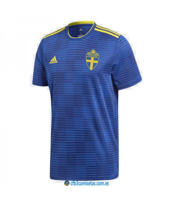 CFB3-Camisetas Suecia 2ª Equipación 2018