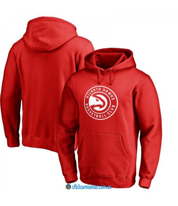 CFB3-Camisetas Sudadera Atlanta Hawks 2019 Roja