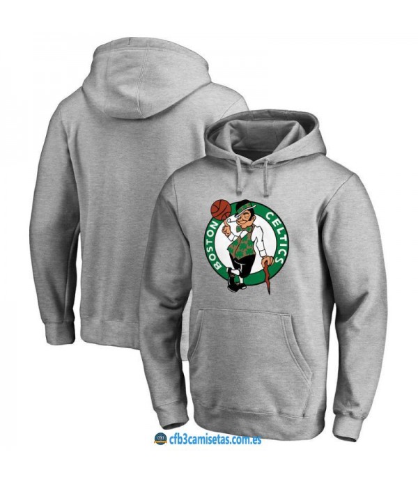 CFB3-Camisetas Sudadera Boston Celtics 2019 Gris