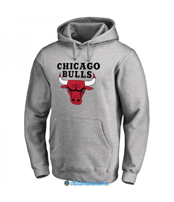 CFB3-Camisetas Sudadera Chicago Bulls 2019 Gris