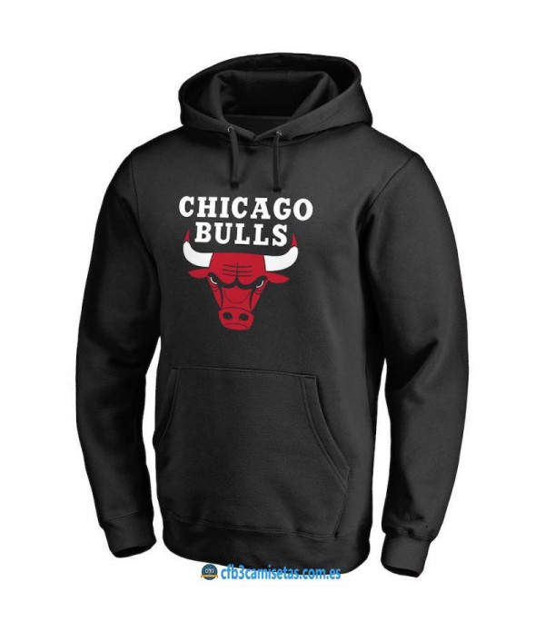 CFB3-Camisetas Sudadera Chicago Bulls 2019 Negra