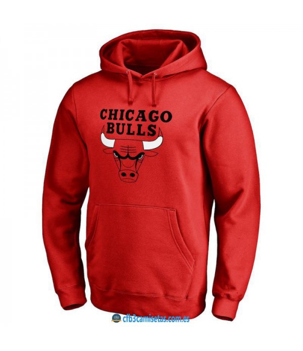 CFB3-Camisetas Sudadera Chicago Bulls 2019 Roja