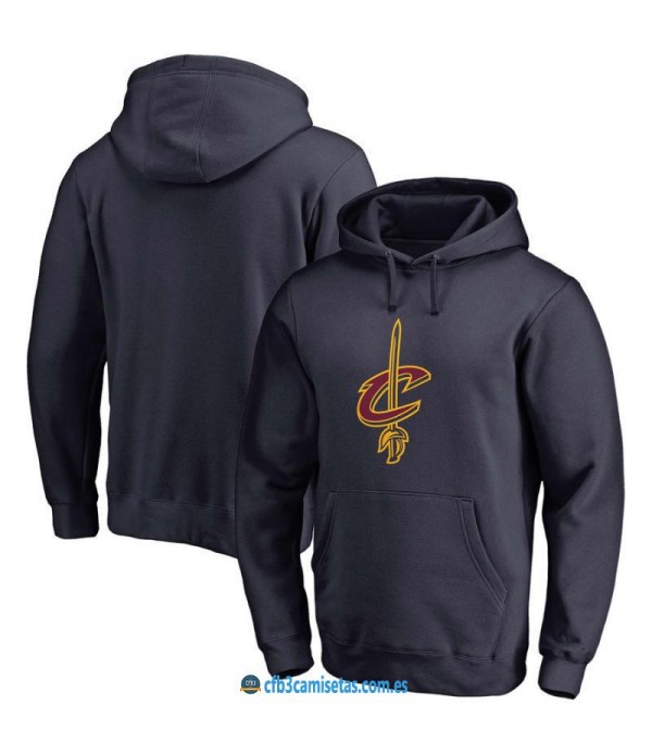 CFB3-Camisetas Sudadera Cleveland Cavaliers 2019 Negra