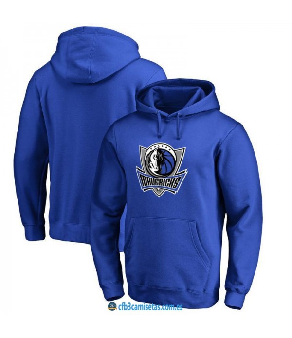 CFB3-Camisetas Sudadera Dallas Mavericks 2019 Azul