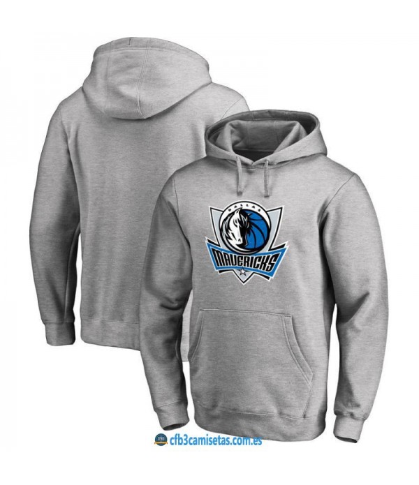 CFB3-Camisetas Sudadera Dallas Mavericks 2019 Gris