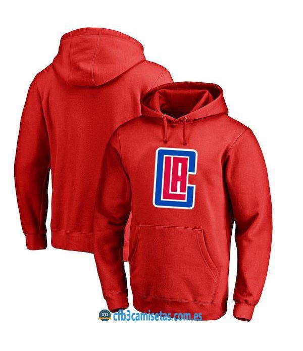 CFB3-Camisetas Sudadera LA Clippers 2019 Roja