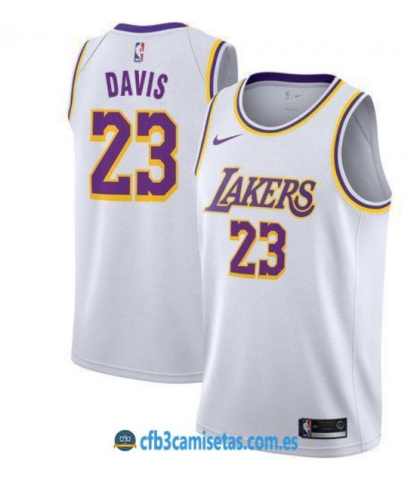 CFB3-Camisetas Anthony Davis Los Angeles Lakers 2018 2019 Association