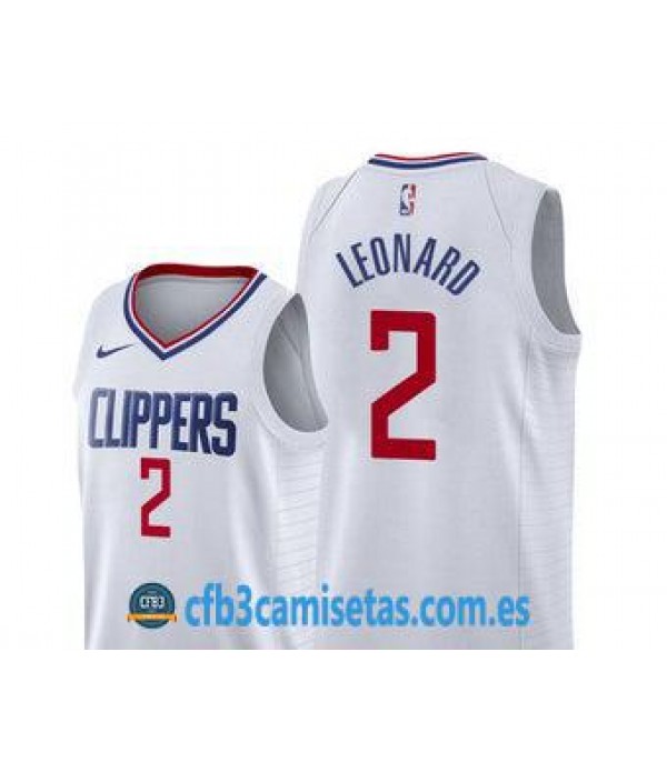CFB3-Camisetas Kawhi Leonard Los Angeles Clippers Association