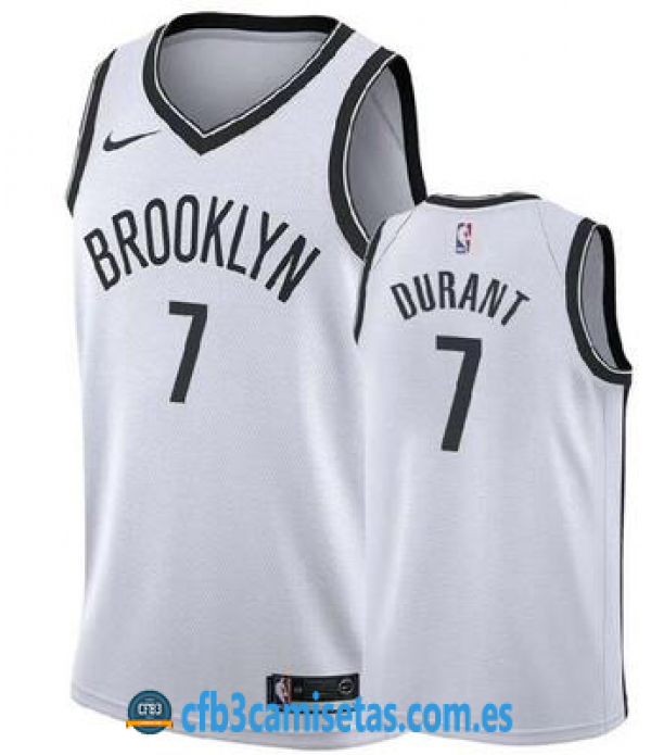 CFB3-Camisetas Kevin Durant Brooklyn Nets 2019 2020 Association