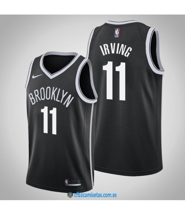 CFB3-Camisetas Kyrie Irving Brooklyn Nets 2018 201...