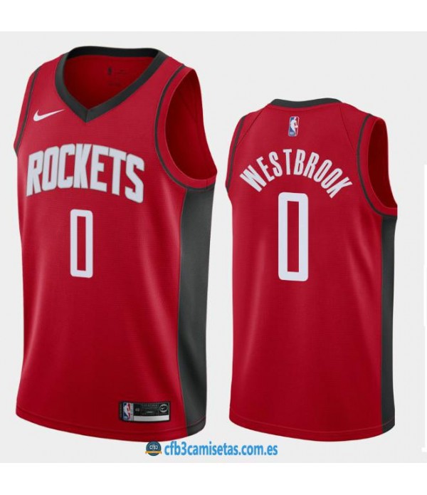 CFB3-Camisetas Russell Westbrook Houston Rockets 2019 2020 Icon