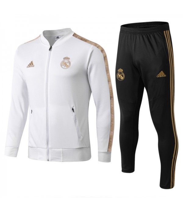 CFB3-Camisetas Chándal Real Madrid 2019 2020 Blan...