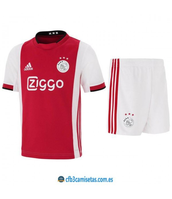 CFB3-Camisetas Ajax Amsterdam 1a Equipación 2019 2020 Kit Junior