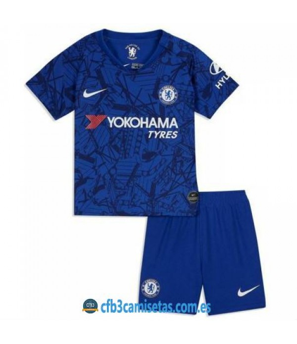 CFB3-Camisetas Chelsea 1a Equipación 2019 2020 Kit Junior