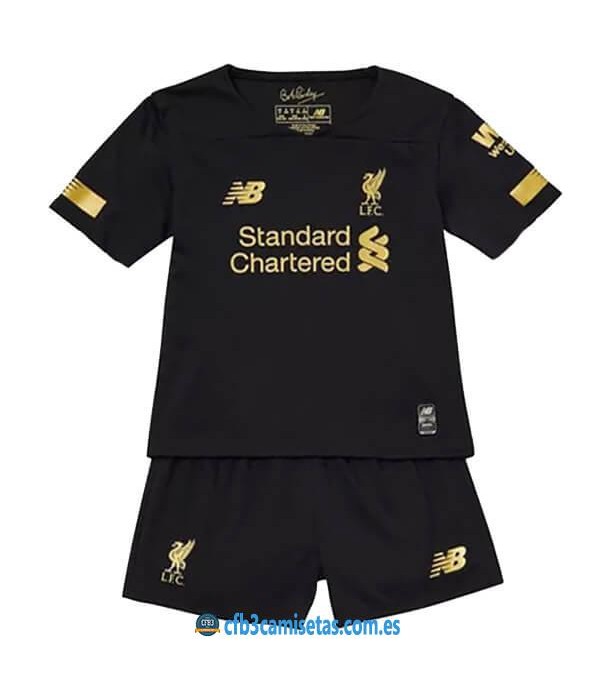 CFB3-Camisetas Liverpool 1a Equipación Portero 2019 2020 Kit Junior