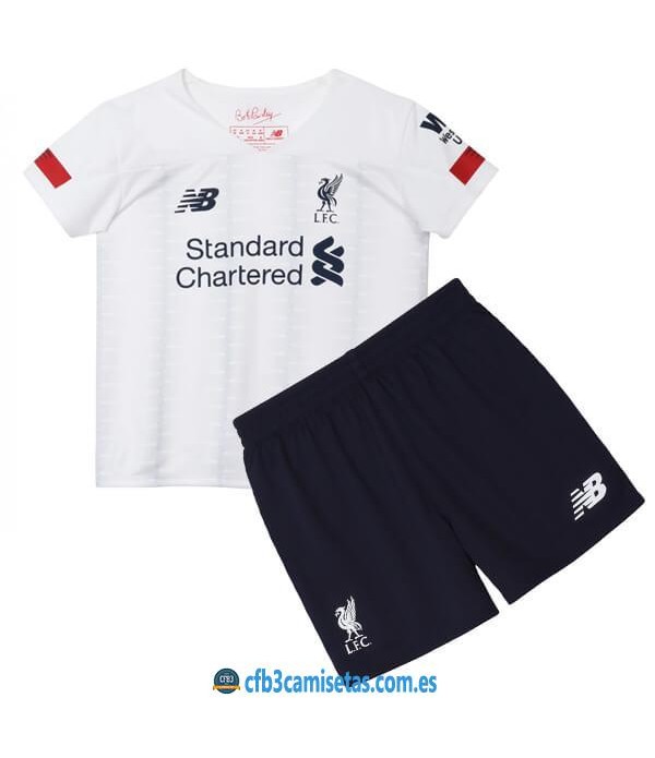 CFB3-Camisetas Liverpool 2a Equipación 2019 2020 Kit Junior