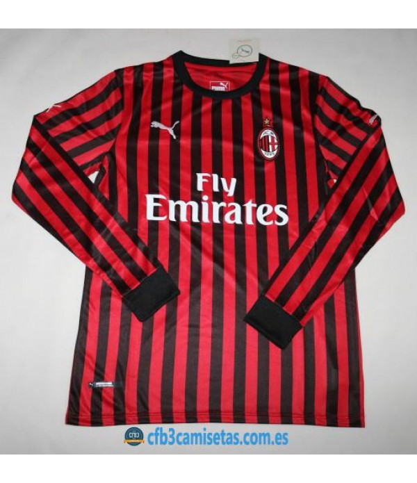 CFB3-Camisetas AC Milan 1a Equipación 2019 2020 ML