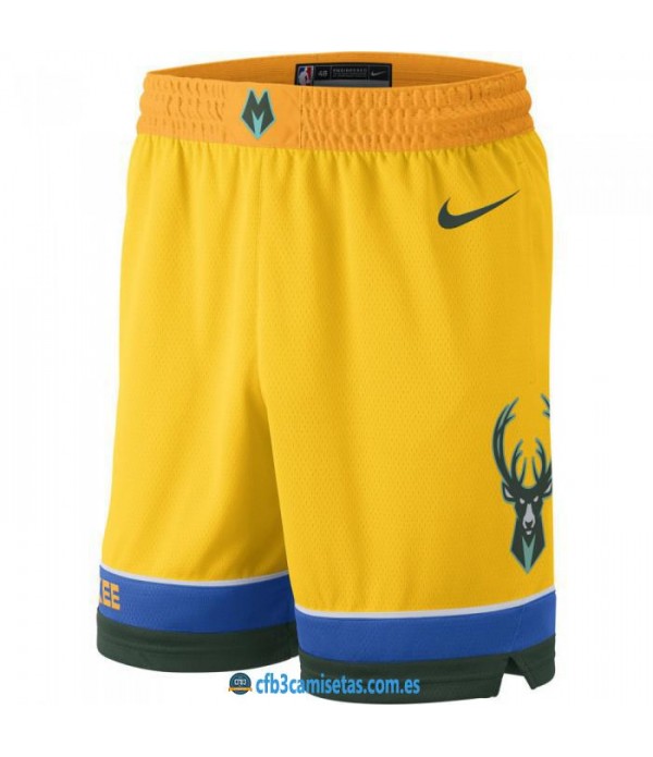 CFB3-Camisetas Pantalones Milwaukee Bucks City Edition