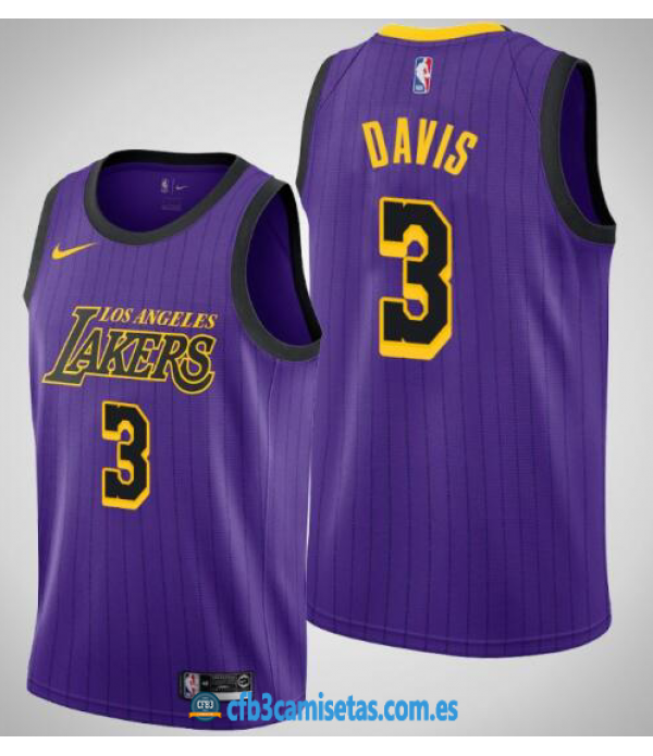 CFB3-Camisetas Anthony Davis Los Angeles Lakers 20...