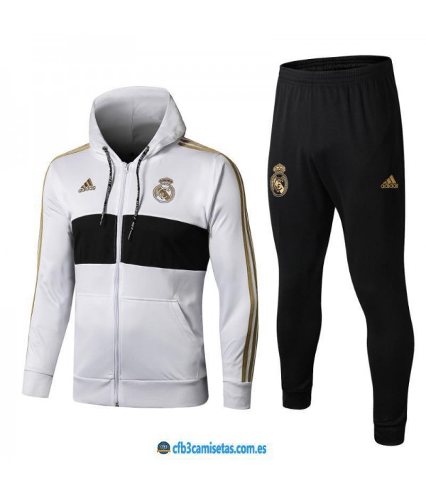 CFB3-Camisetas Chándal Real Madrid 2019 2020 White