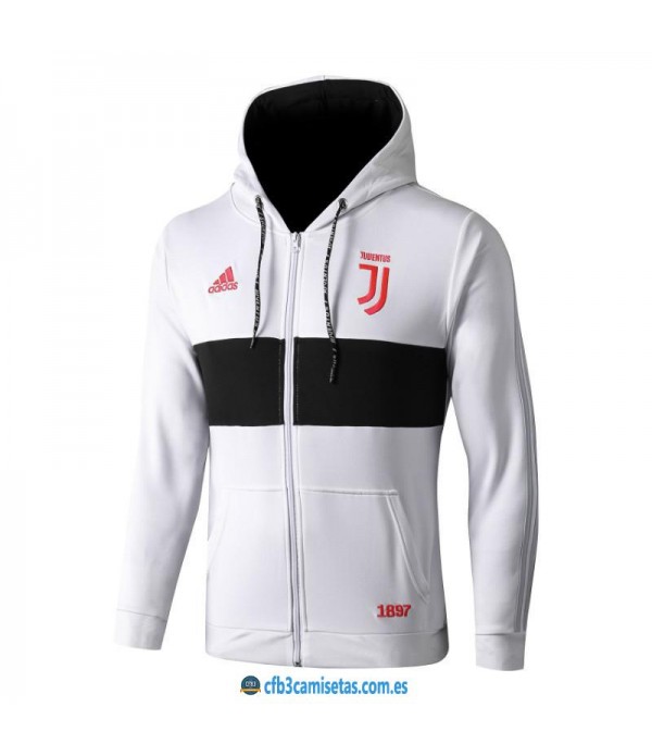CFB3-Camisetas Chaqueta con capucha Juventus 2019 2020