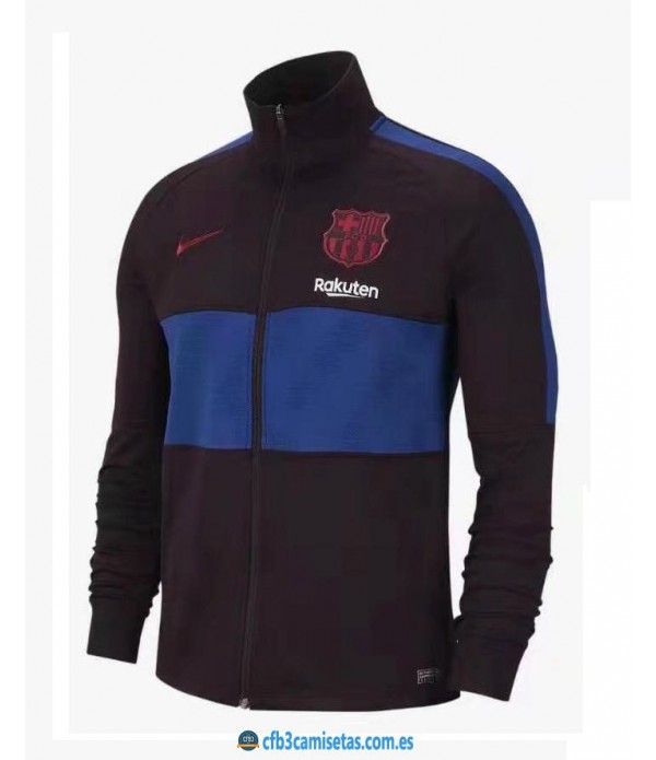 CFB3-Camisetas Chaqueta FC Barcelona 2019 2020 Negra