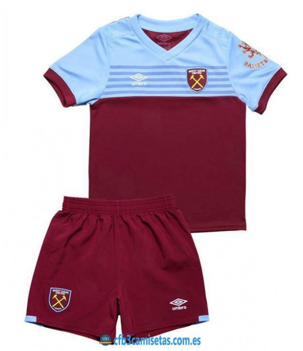 CFB3-Camisetas West Ham United 1a Equipación 2019 2020 Kit Junior