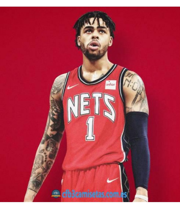 CFB3-Camisetas DAngelo Russell Brooklyn Nets Retro