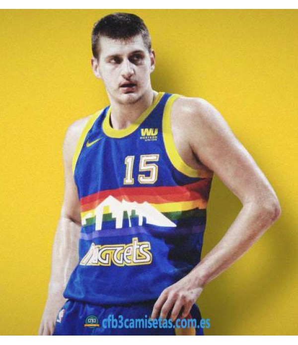 CFB3-Camisetas Nikola Jokic Denver Nuggets Retro