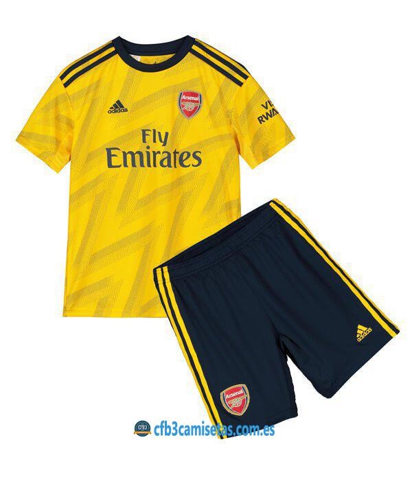 CFB3-Camisetas Arsenal 2a Equipación 2019 2020 Kit Junior