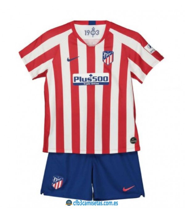 CFB3-Camisetas Atlético Madrid 1a Equipación 2019 2020 Kit Junior