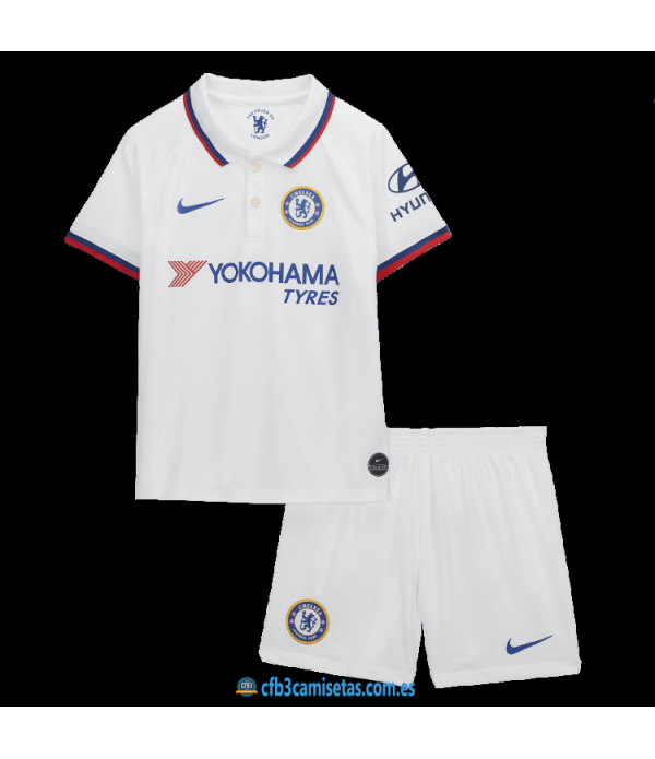 CFB3-Camisetas Chelsea 2a Equipación 2019 2020 Kit Junior