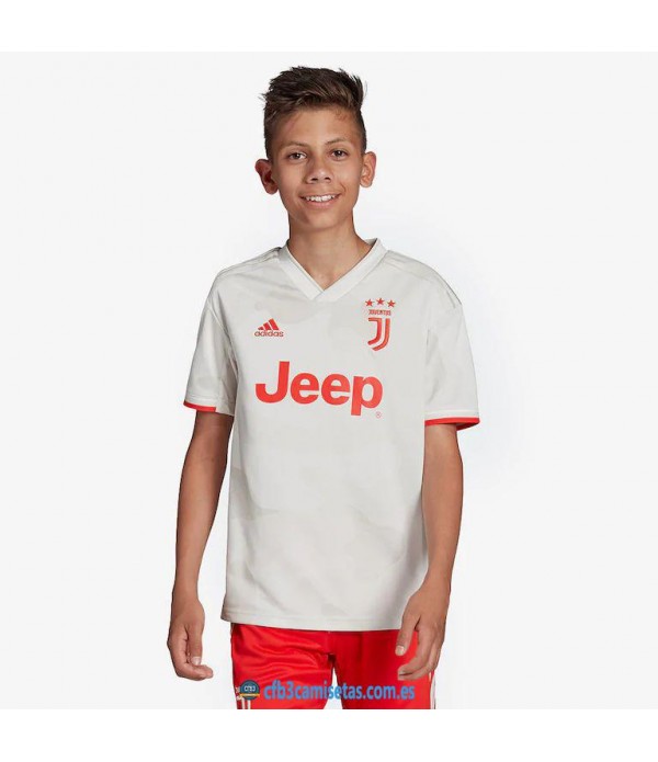 CFB3-Camisetas Juventus 2a Equipación 2019 2020 Kit Junior