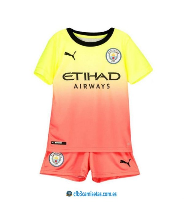 CFB3-Camisetas Manchester City 3a Equipación 2019 2020 Kit Junior