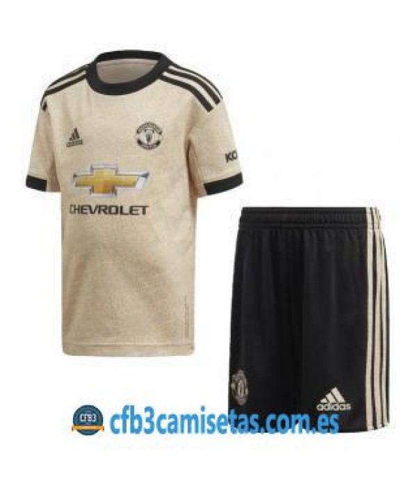 CFB3-Camisetas Manchester United 2a Equipación 2019 2020 Kit Junior