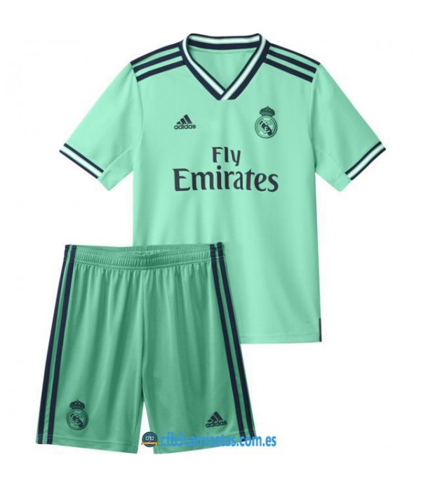 CFB3-Camisetas Real Madrid 3a Equipación 2019 2020 Kit Junior