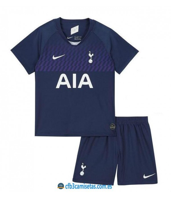 CFB3-Camisetas Tottenham Hotspur 2a Equipación 2019 2020 Kit Junior