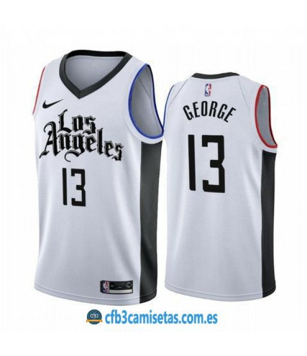 Camisetas CFB3-Camisetas Paul George Los Clippers 2019 2020 Edition baratas