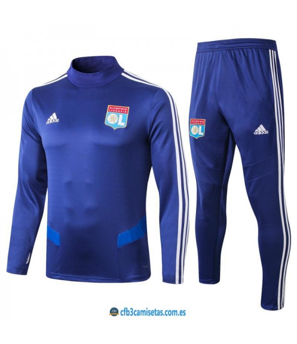 CFB3-Camisetas Chándal Olympique Lyon 2019 2020 Azul