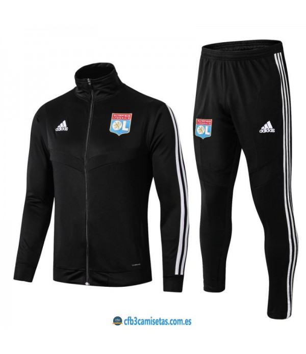 CFB3-Camisetas Chándal Olympique Lyon 2019 2020 Negro