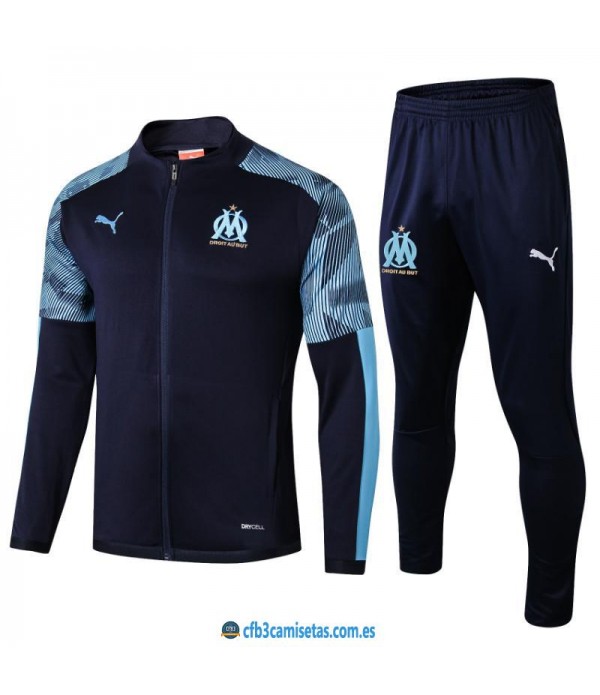 CFB3-Camisetas Chándal Olympique Marsella 2019 2020 Azul